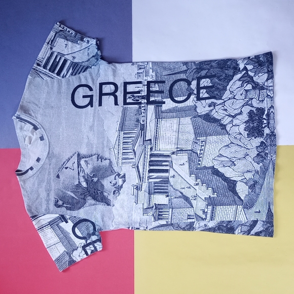 Vintage Other - Vintage Ancient GREECE Print All Over T-Shirt UNISEX